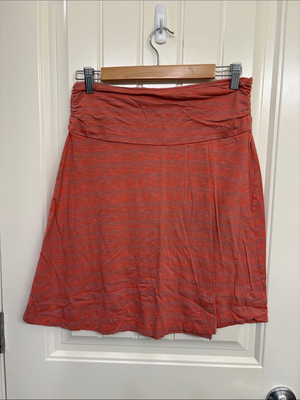 Toad&Co Coral Patterned A-Line Skirt